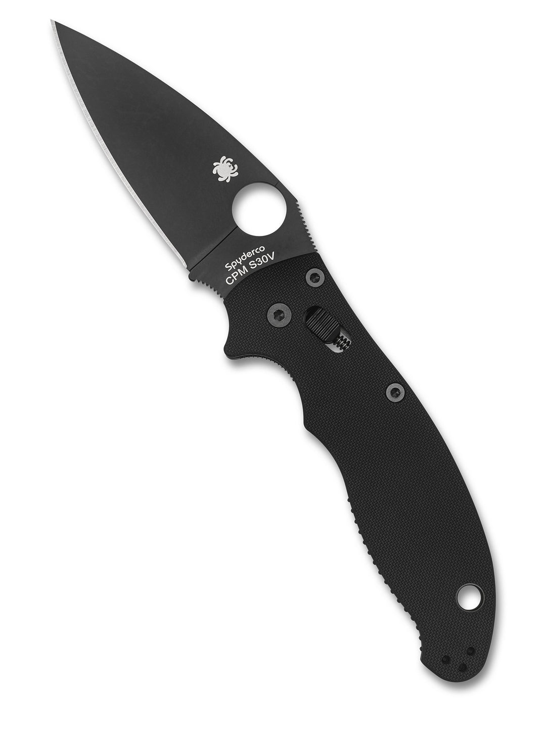 Manix® 2 Black Blade PlainEdge™ C101GPBBK2_Open
