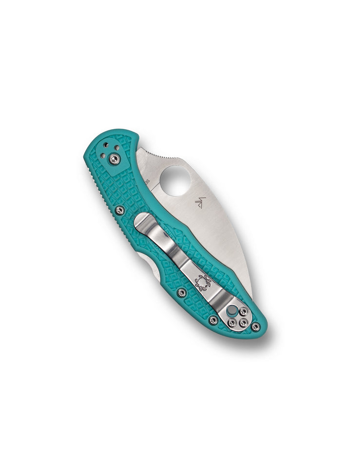Delica® 4 Lightweight Wharncliffe Teal CPM® S30V® Exclusive C11FPWCTL_closed