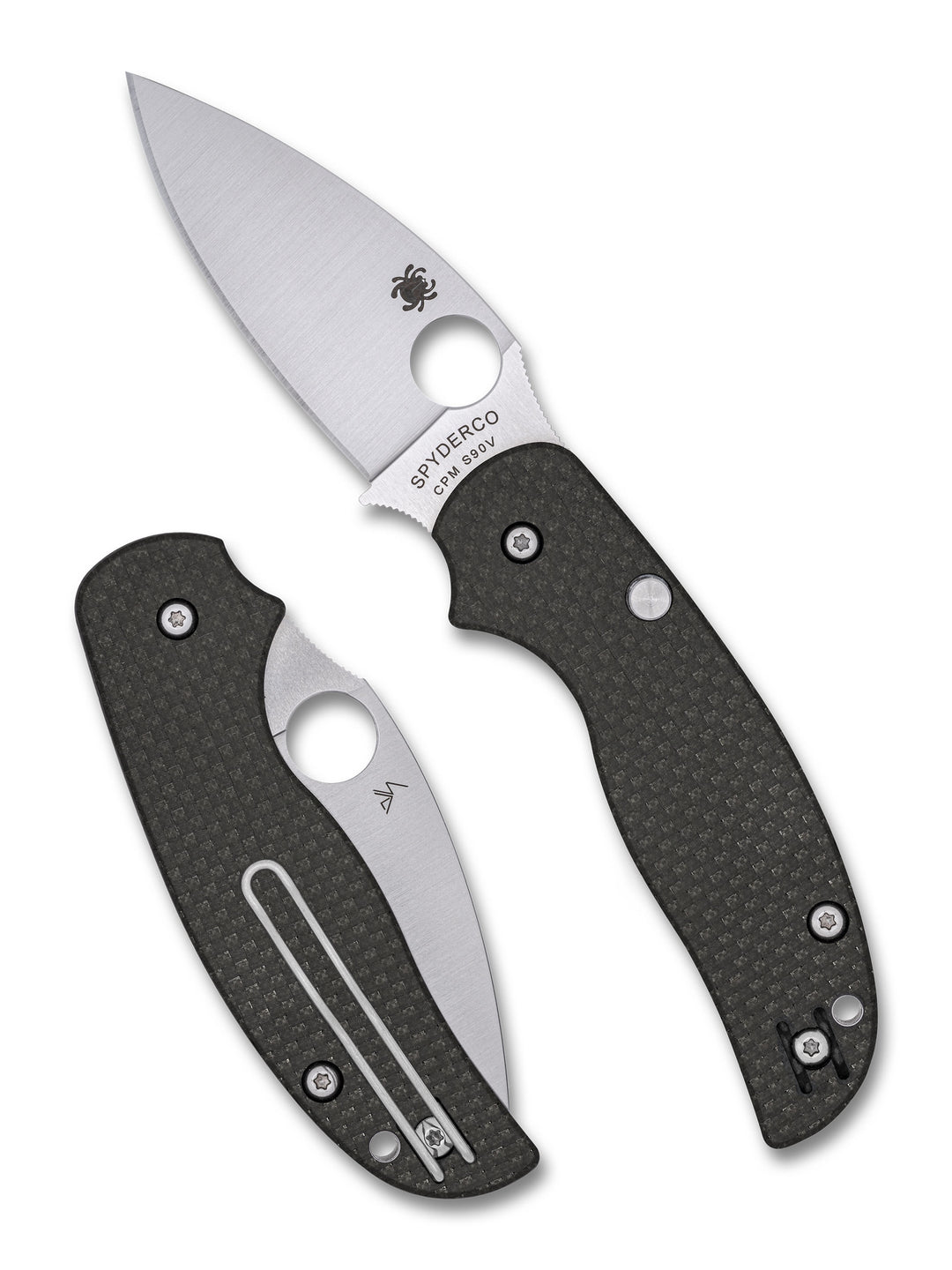 Sage™ 6 Button-Release Compression Lock® Carbon Fiber CPM® S90V® Sprint Run® Default Title C123CFBCLS90VP_Both