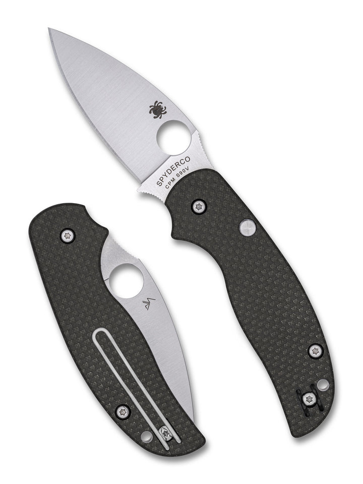 Sage™ 6 Button-Release Compression Lock® Carbon Fiber CPM® S90V® Sprint Run® Default Title C123CFBCLS90VP_Both