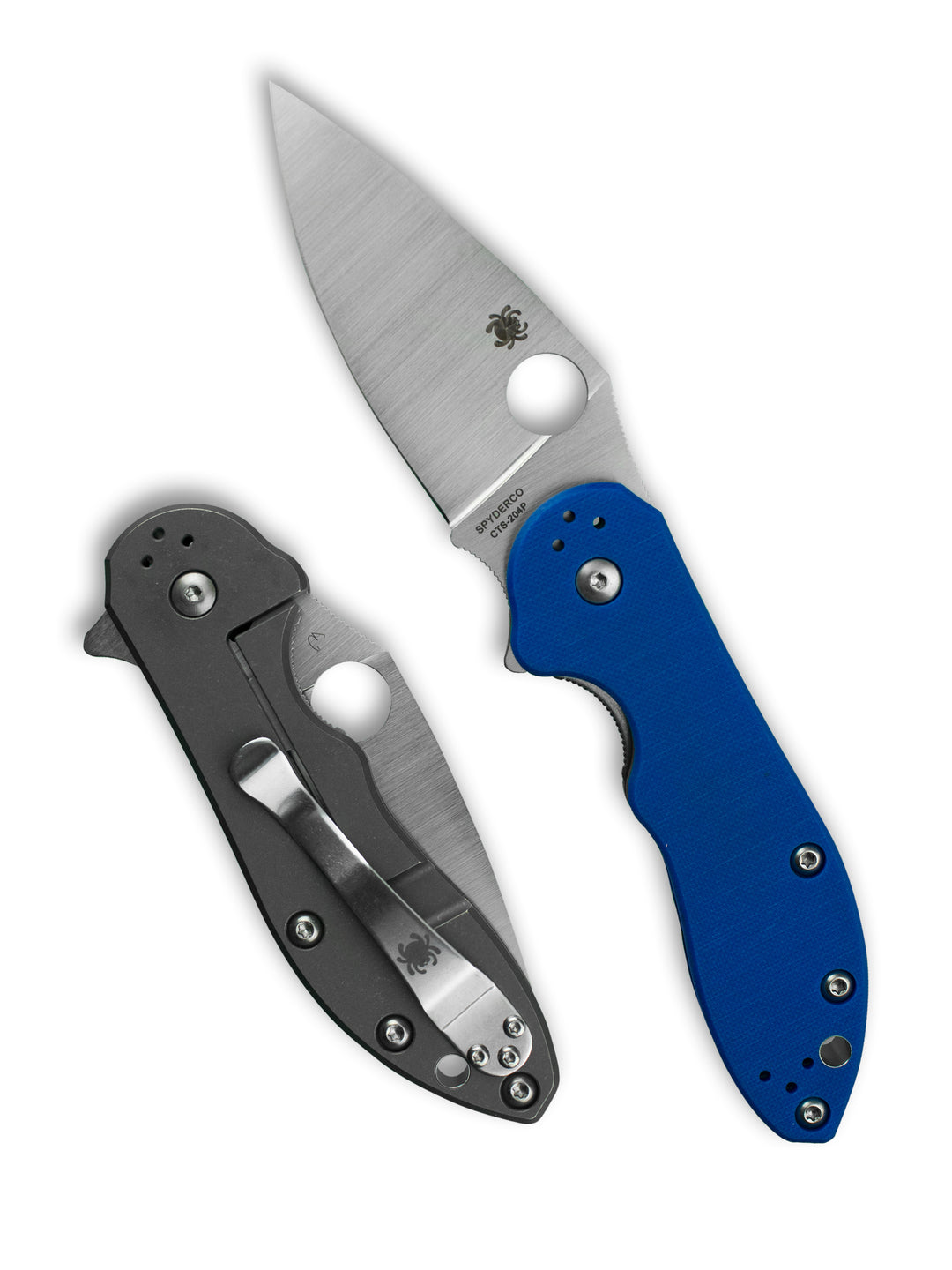 Domino™ Blue G-10 CTS 204P Exclusive C172GBLTIP_both
