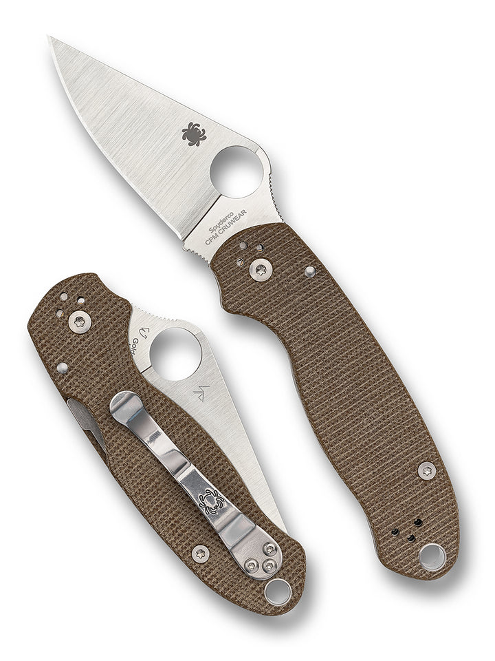 Para® 3 Brown Canvas Micarta® CPM® Cru-Wear® Default Title C223MPCW_Both