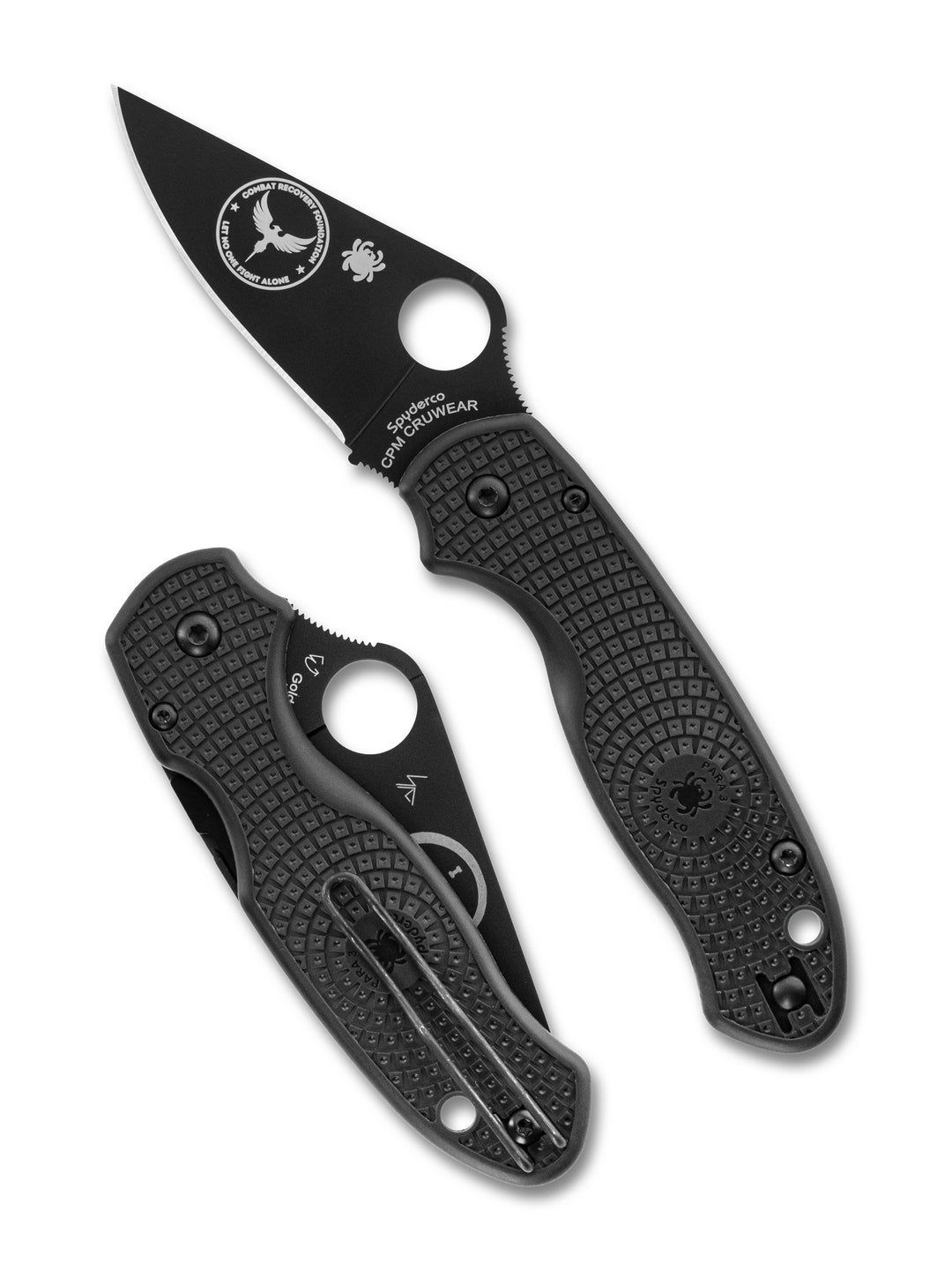 Para® 3 Forest Green Lightweight CPM® Cru-WEAR® Black Blade Exclusive C223PFGRCWBKBoth