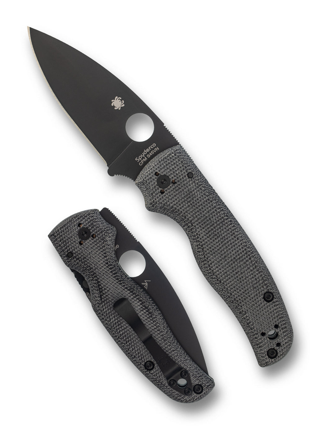 Shaman® Gray Micarta CPM® S45VN Exclusive C229MGYS45BKP_both