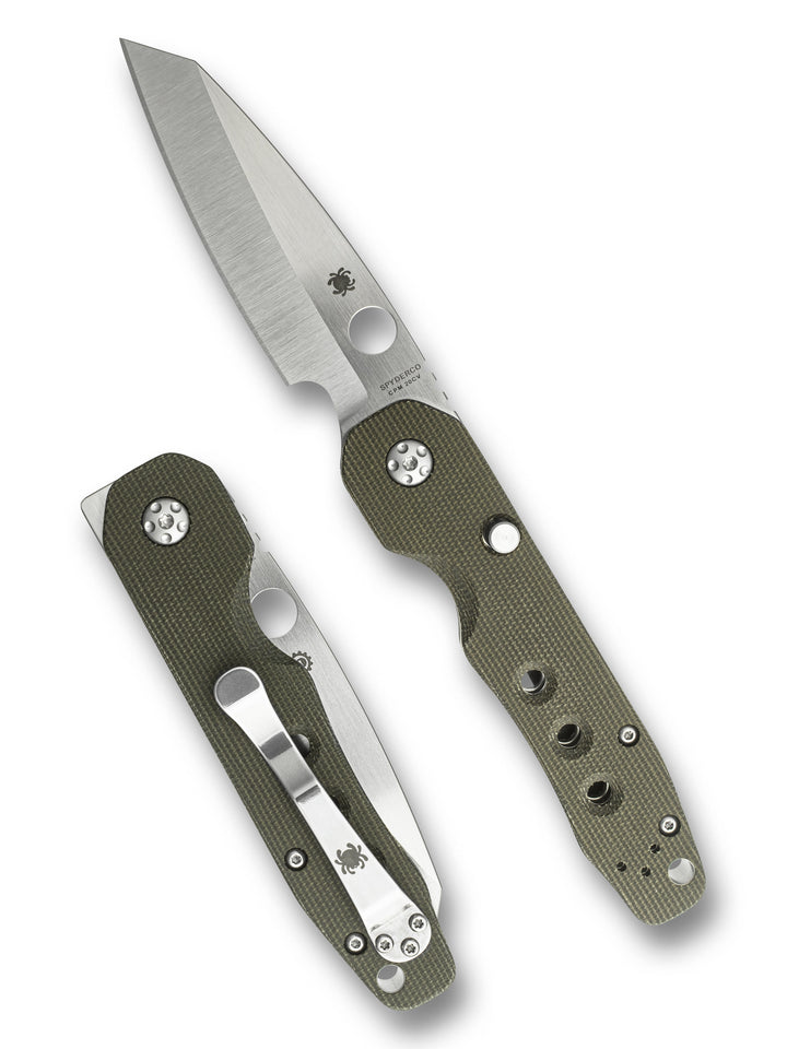 Smock Green Canvas Micarta® CPM® 20CV Exclusive C240MGRP_both