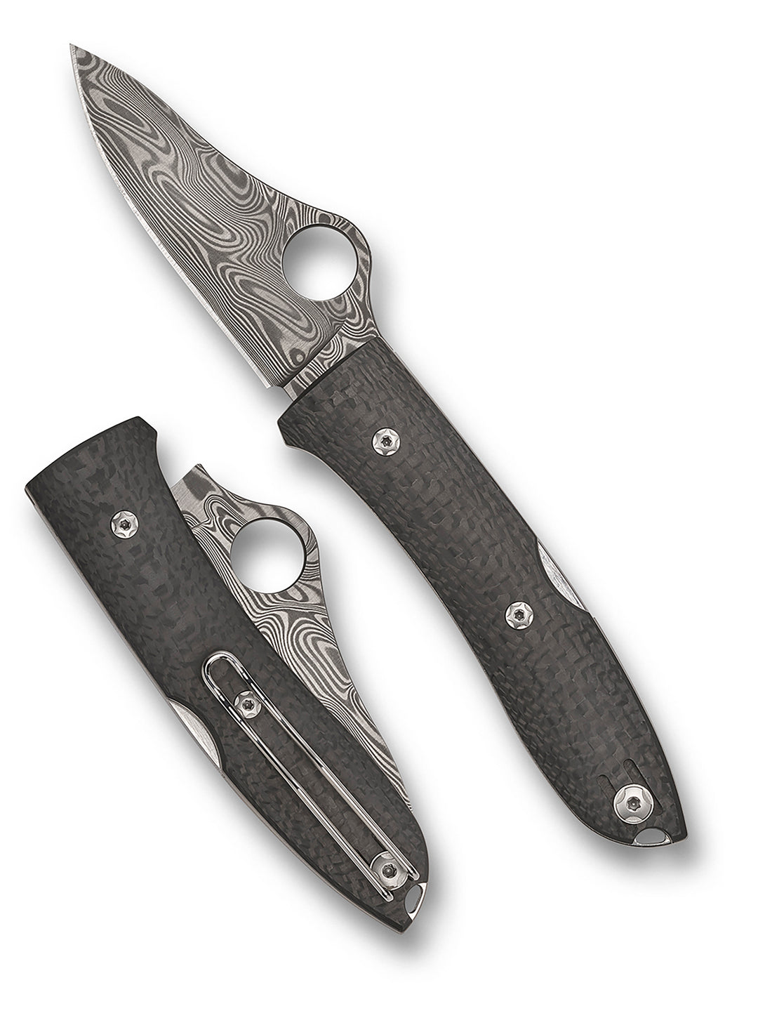 SpyOpera™ Carbon Fiber Thor™ Damascus Sprint Run® Default Title C255CFPD_Both