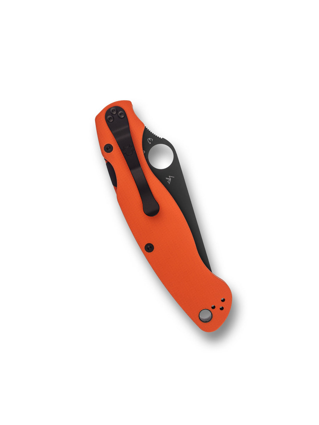 Military™ 2 Orange G-10 CTS XHP Black Blade PlainEdge Exclusive C36GPORBK2_closed
