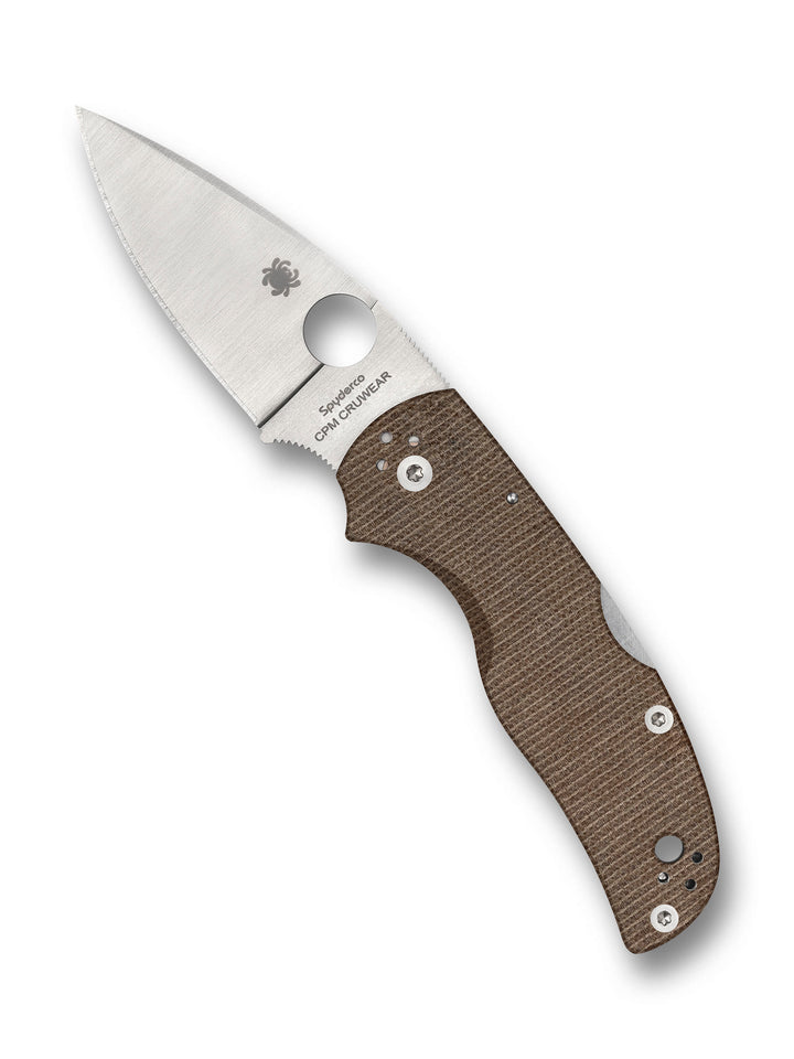 Native® 5 Brown Canvas Micarta® CPM® Cru-Wear® C41MPCW5_Open