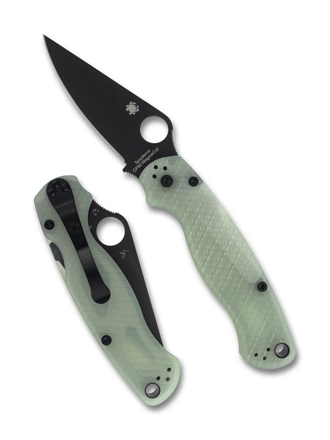 Para Military® 2 Natural Diamond Mesh G-10 CPM® MagnaCut® Black Blade Exclusive C81GNDMCPBK2Both