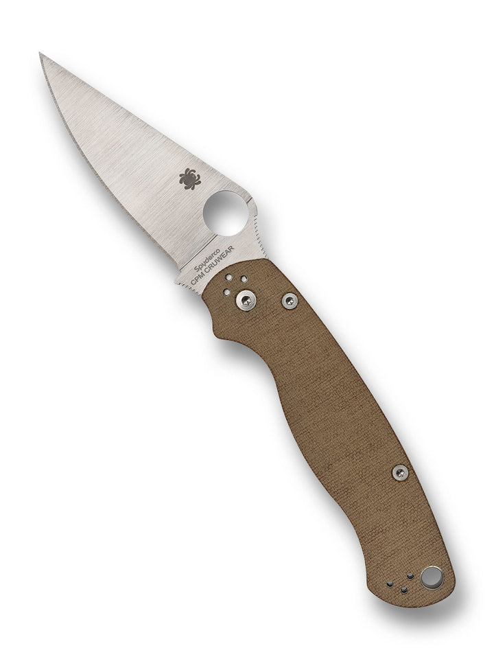 Para Military® 2 Brown Canvas Micarta® CPM® Cru-Wear® C81MPCW2_Open