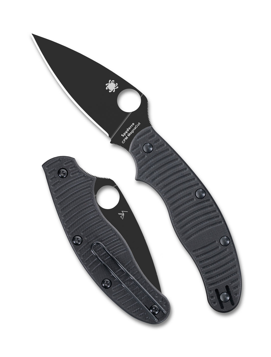 UK Penknife™ Salt® Black G-10 CPM® MagnaCut® Black Blade C94GMCBKPBoth