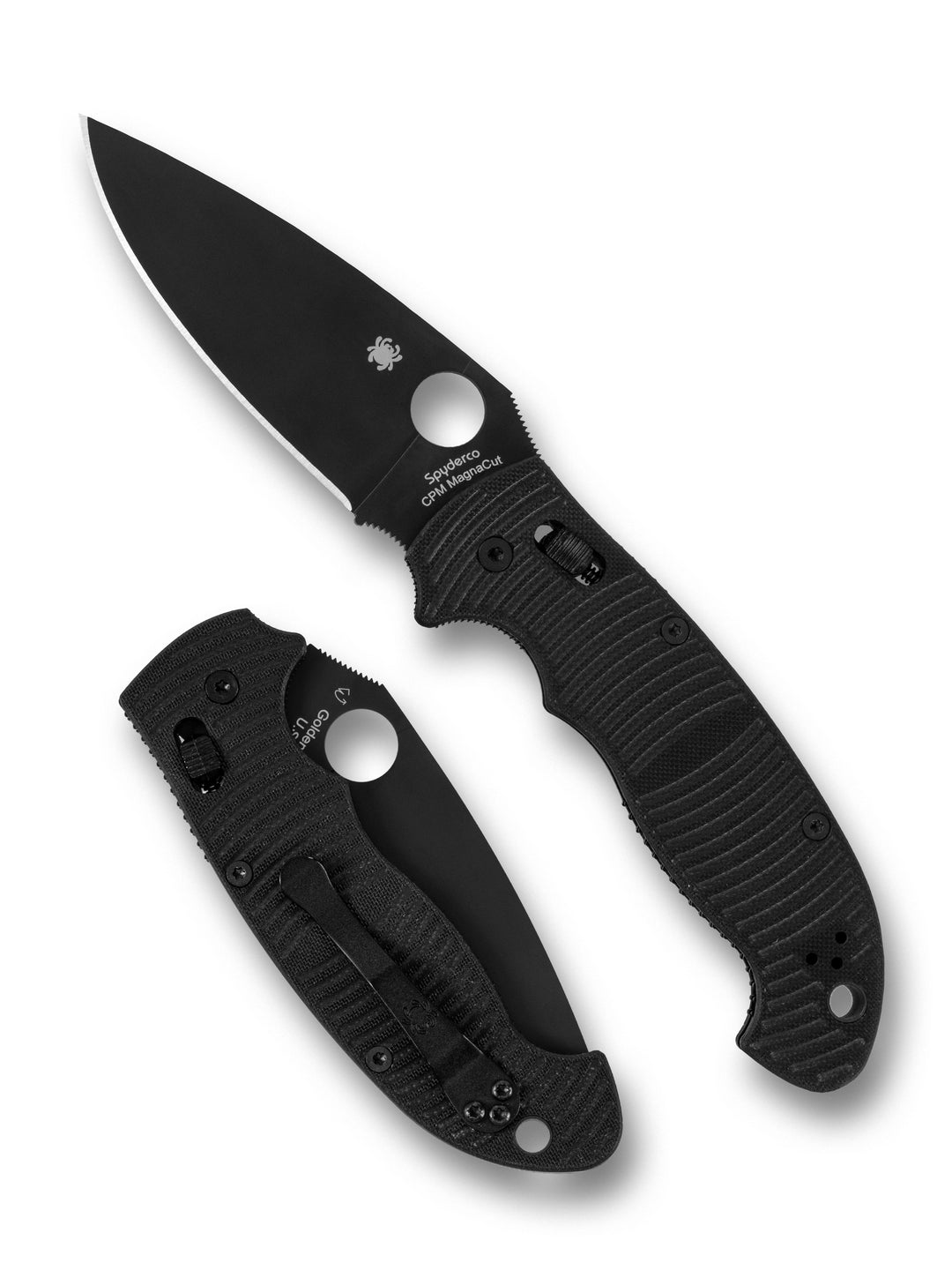 Manix® 2XL Salt® Black G-10 CPM® MagnaCut® Black Blade C95GMCBKP2Both