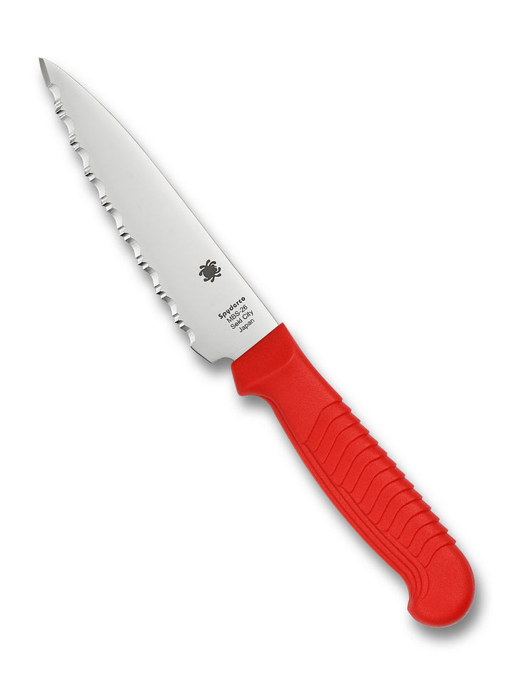 Small Utility Knife 4.5" SpyderEdge Red K05SRD_Both