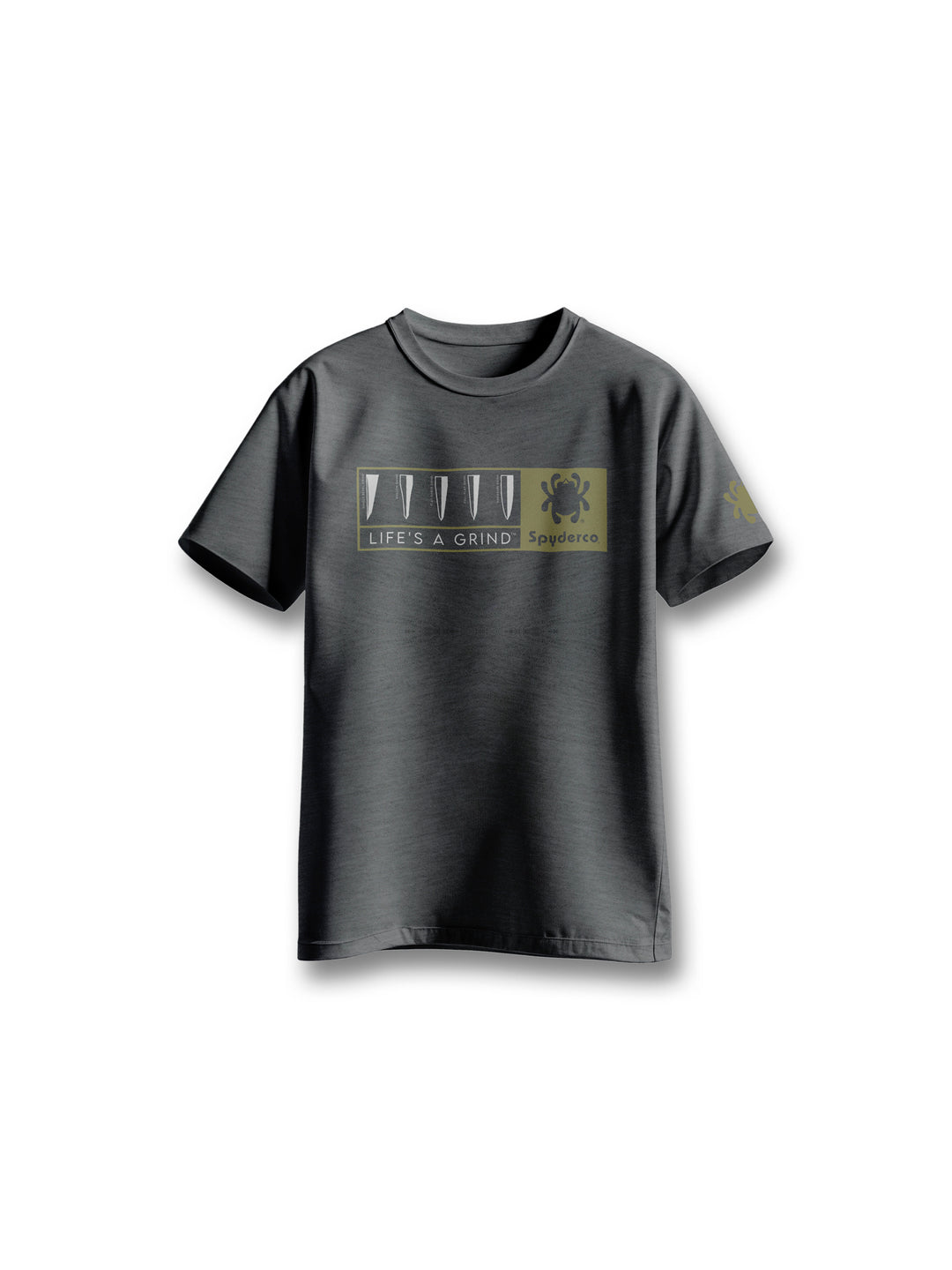 T-Shirt Life's A Grind™ Heather Gray Small TS05HDGFront