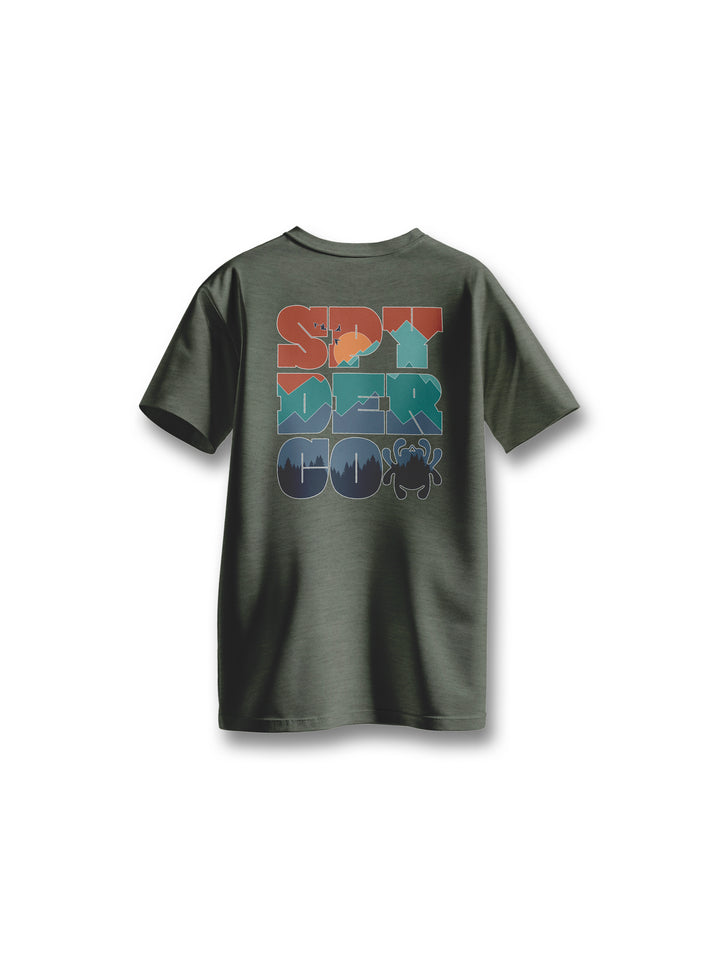 T-Shirt Spyderco Heather Green TS06HGRBack