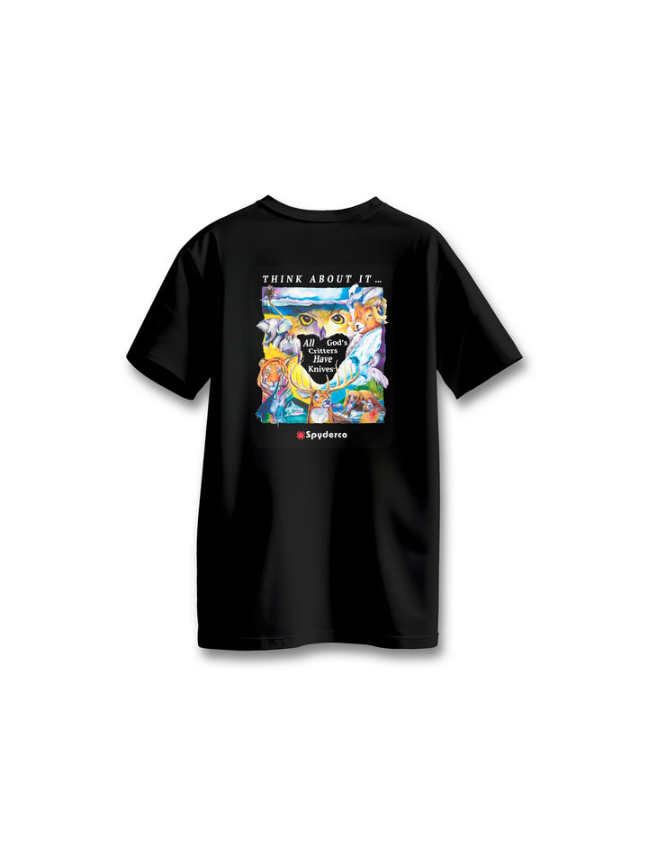 Critter Black Pocket T-Shirt TS09BK_Back