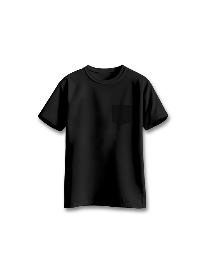 Critter Black Pocket T-Shirt TS09BK_Front